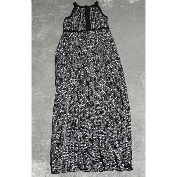White House Black Market Dresses & Skirts - White House Black Market Maxi Dress Womens 10 Black Halter Empire Keyhole Front